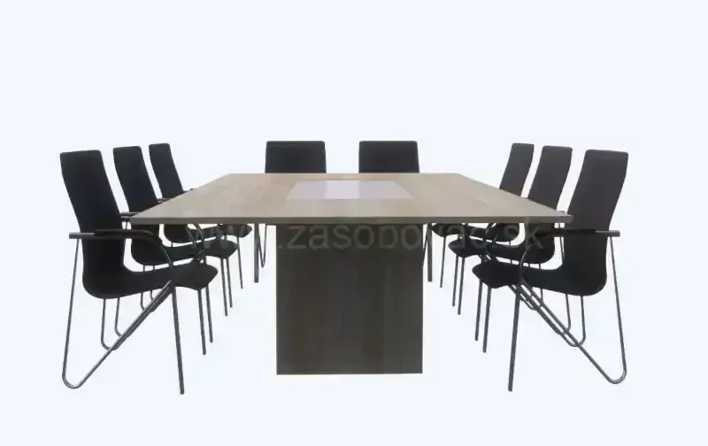 Konferenčný rokovací stôl RS 250 obdĺžnik_sklo