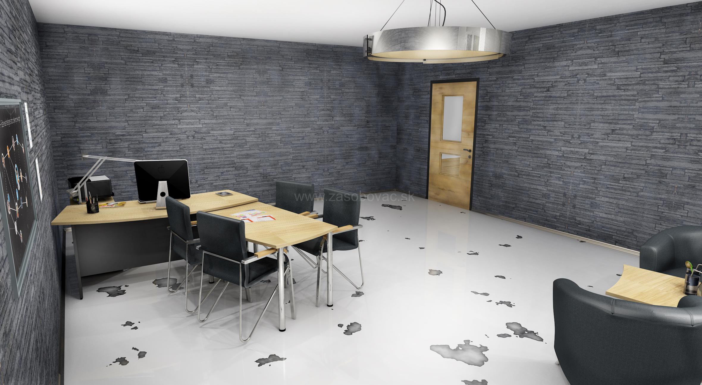 kancelársky stôl RSTO 200 dub / antracit