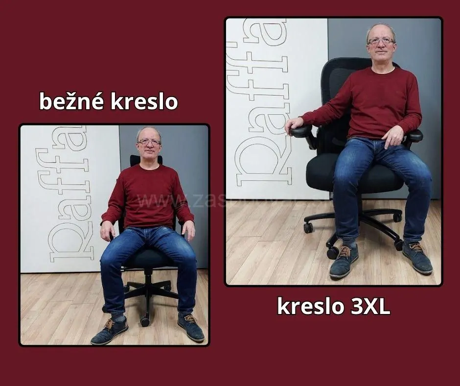 Kancelárske kreslo 3XL - pre silných a vysokých